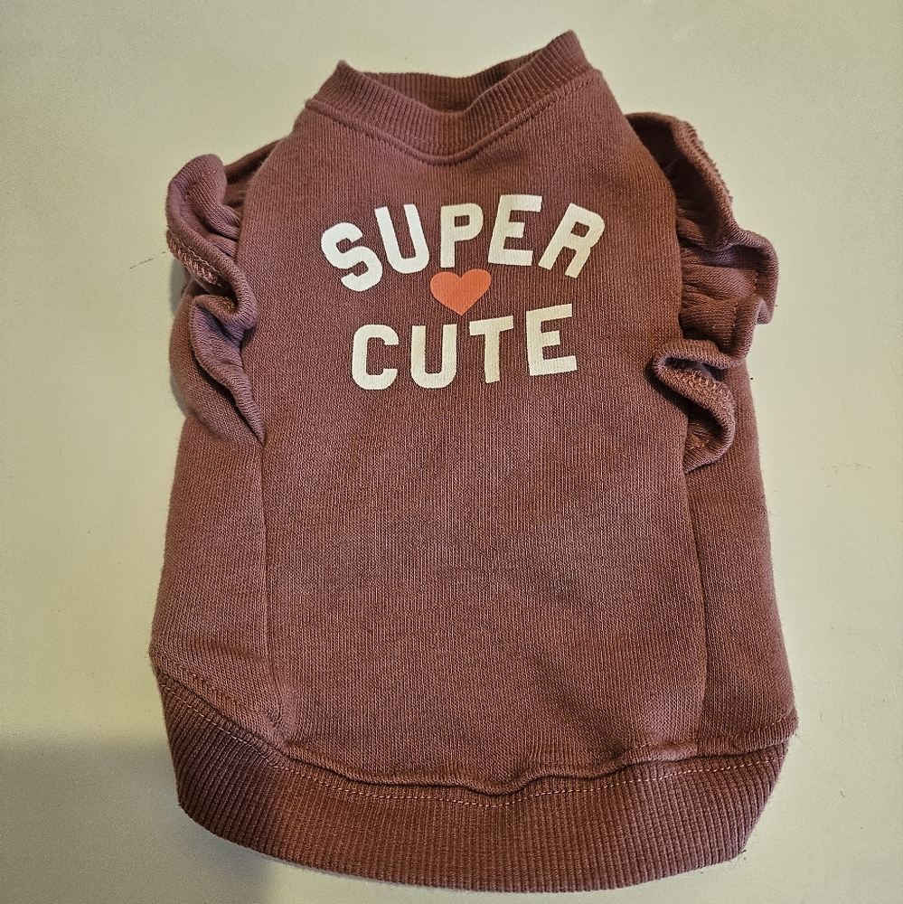 Super Cute Purple Dog Sweatshirt Clothing